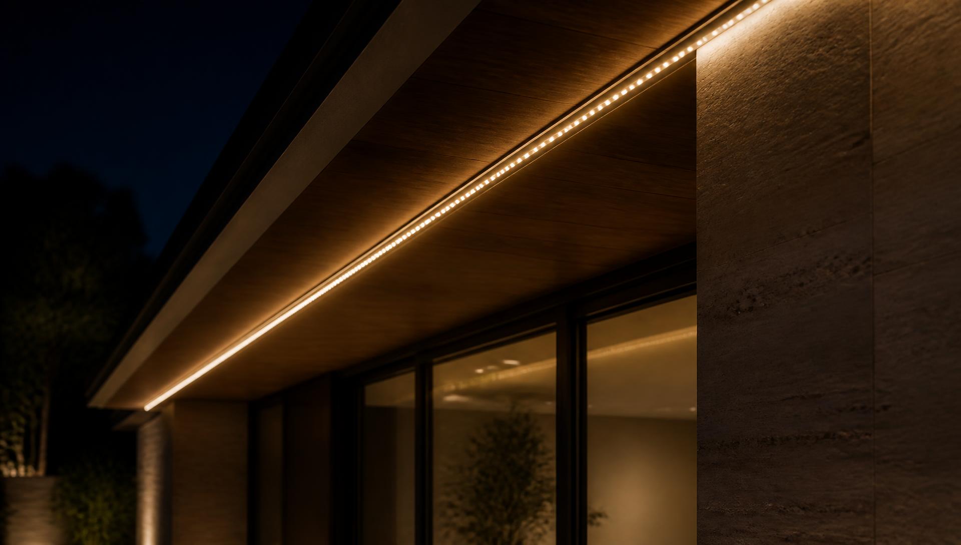 Permanent Architectural Lighting in South Florida at night